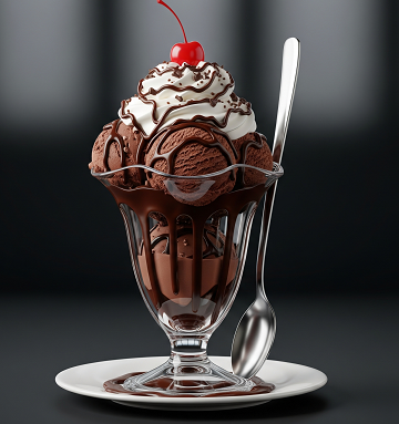 Chocolate Brownie Sundae 