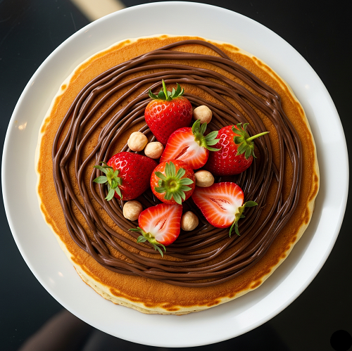 Strawberry & Nutella Pancake 